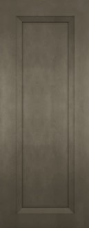 Smoked Walnut stained double shaker cabinet door