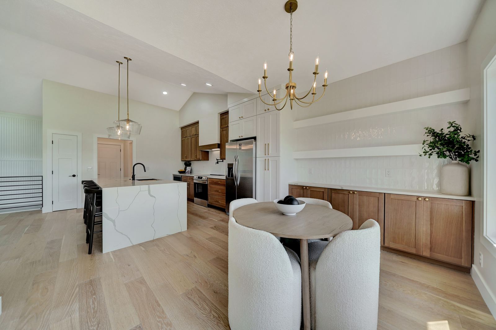 RTA Oak Cabinet Build, dining area