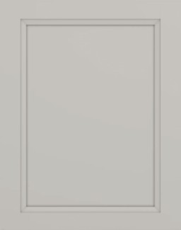 Coastal Grey double shaker overlay cabinet door