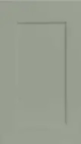 Meadow Sage shaker overlay cabinet door